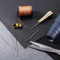 11 Ledernähwerkzeuge für Schuhe Reparaturen Kupfergriff Nadeln – 6