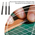 3 Leder-Nutwerkzeuge U V Form zum Einstechen und Schlitzen – 2