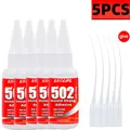 502 Sekundenkleber 5 bis 10 Stück stark haftend für Leder – Farbe W502-20g-5pcs
