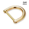 Abnehmbare Schulter Gurtband Schnalle 13mm bis 20mm D Ring – Farbe Gold