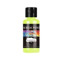 Acrylfarbe 24 Farben für Stoff und Leder DIY – Farbe Fluoreszierendes Gelb