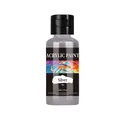 Acrylfarbe 24 Farben für Stoff und Leder DIY – Farbe Silbrig