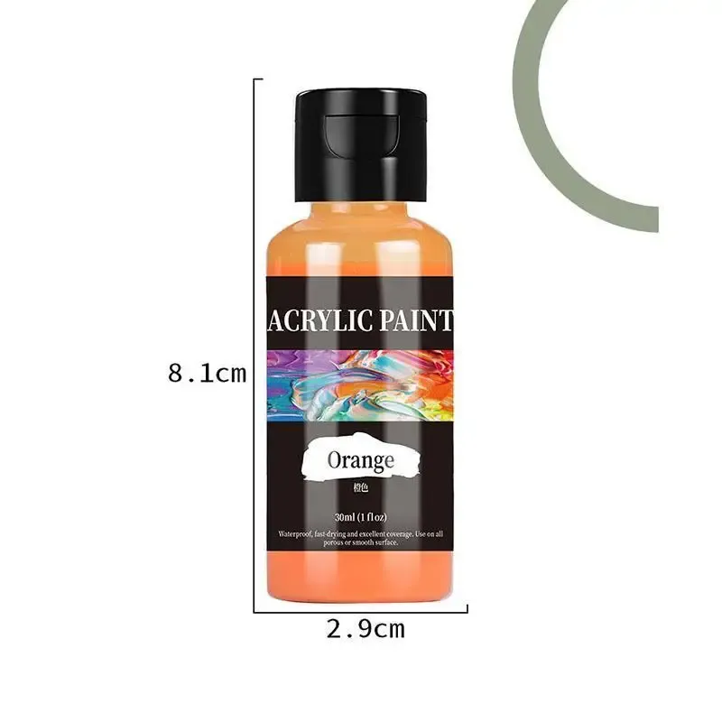 Acrylfarbe 30 ml für Stoff und Leder DIY