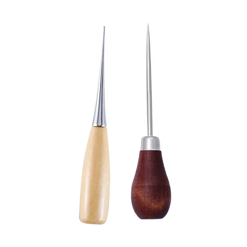 Ahle Leder Holzgriff für Nähen und Reparatur