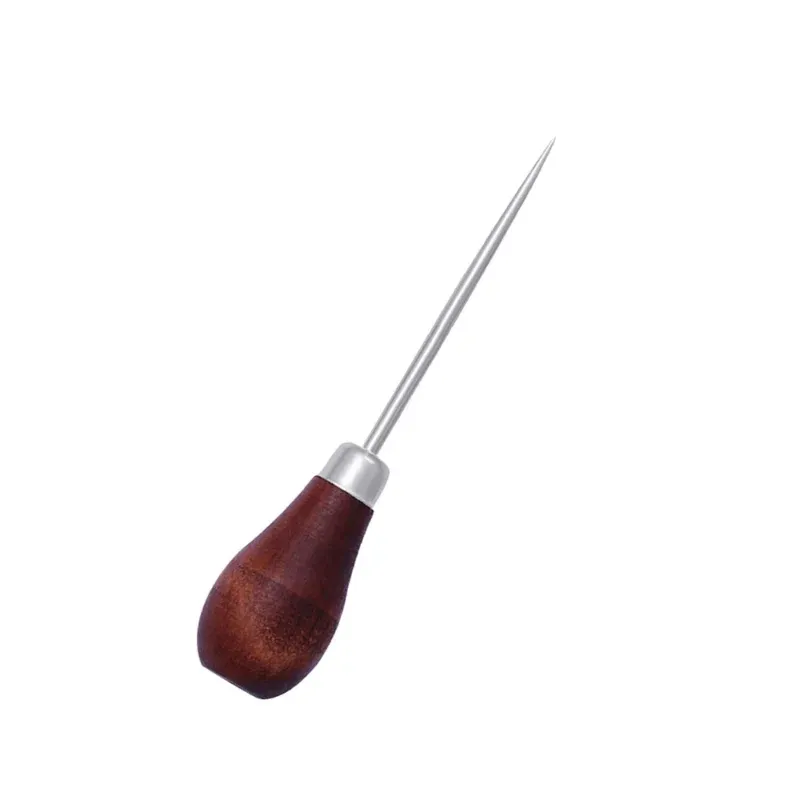 Ahle Leder Holzgriff für Nähen und Reparatur
