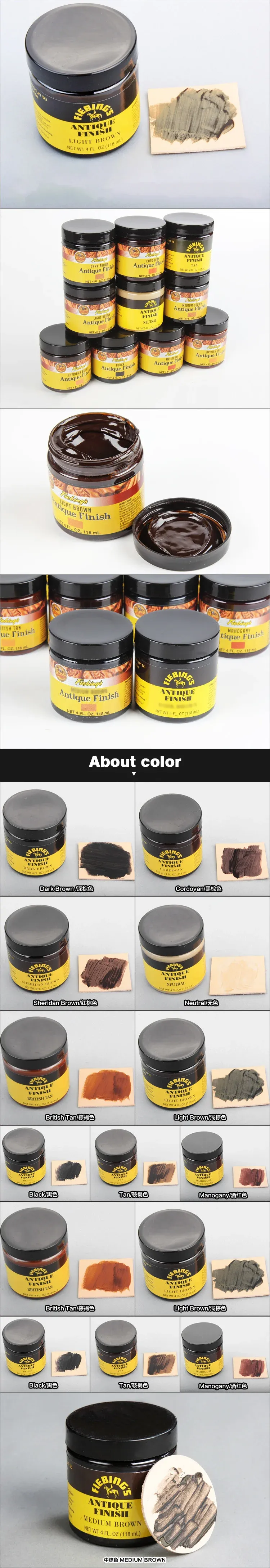 Antik-Finish-Paste Lederfarbstoff 118 ml für DIY