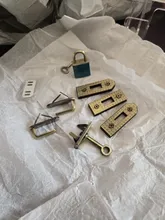 Kundenbewertungen – Drehverschluss Schloss Schnalle 45mm für Handtaschen 7 Stück