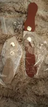 Kundenbewertungen – Druckknopf Leder 2 Stück zum Aufnähen für Geldbörsen Taschen Handwerk