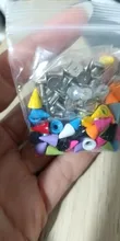 Kundenbewertungen – Kegel Farbige Nieten 7x10 mm für Kleidung Taschen Schuhe Lederhandwerk