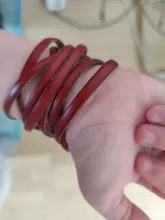 Kundenbewertungen – Kunstlederband rund flach 2 Meter für Armband Halskette