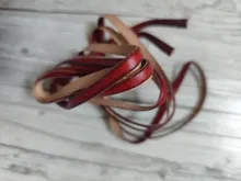 Kundenbewertungen – Kunstlederband rund flach 2 Meter für Armband Halskette