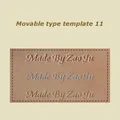 Bewegliches Heißfolien Präge Set Messing Typ Set Lederhandwerk – Farbe Font 11 Set