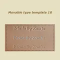 Bewegliches Heißfolien Präge Set Messing Typ Set Lederhandwerk – Farbe Font 16 Set