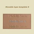 Bewegliches Heißfolien Präge Set Messing Typ Set Lederhandwerk – Farbe Font 8 Set