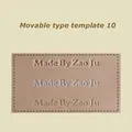 Bewegliches Heißfolien Präge Set Messing Typ Set Lederhandwerk – Farbe Font 10 Set