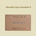 Bewegliches Heißfolien Präge Set Messing Typ Set Lederhandwerk – Farbe Font 9 Set