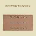 Bewegliches Heißfolien Präge Set Messing Typ Set Lederhandwerk – Farbe Font 2 Set