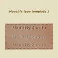 Bewegliches Heißfolien Präge Set Messing Typ Set Lederhandwerk – Farbe Font 1 Set