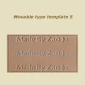 Bewegliches Heißfolien Präge Set Messing Typ Set Lederhandwerk – Farbe Font 5 Set