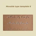 Bewegliches Heißfolien Präge Set Messing Typ Set Lederhandwerk – Farbe Font 6 Set