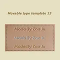 Bewegliches Heißfolien Präge Set Messing Typ Set Lederhandwerk – Farbe Font 13 Set