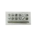 Buchstaben Zahlen Stempelset Leder 4 bis 10 mm – Farbe 10mm-TypeD