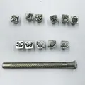 Buchstaben Zahlen Stempelset Leder 4 bis 10 mm – 6