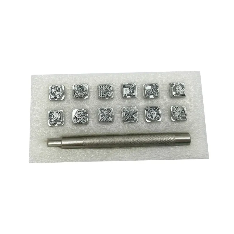 Buchstaben Zahlen Stempelset Leder 4 bis 10 mm