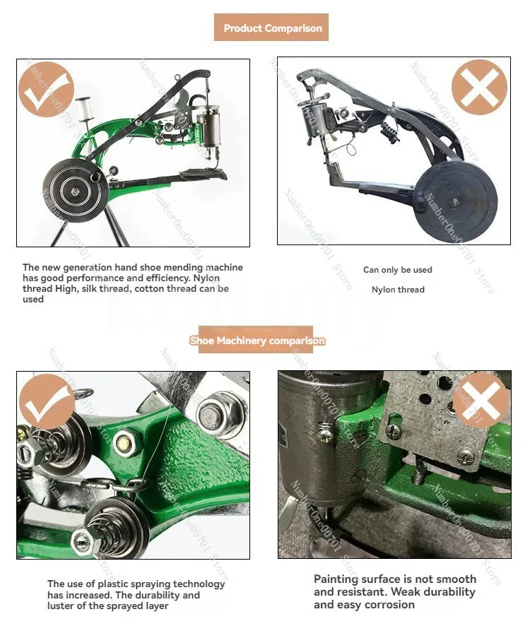 Cobbler Nähmaschine manuell Leder Taschen Stoff robust