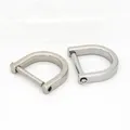 D-Ring Schäkel mit Schraubverschluss 10mm bis 32mm 2 Stück – Farbe silver