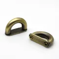 D-Ring Schnallen Taschenverbinder 2 Stück für Lederhandwerk – Farbe Bronze