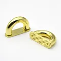 D-Ring Schnallen Taschenverbinder 2 Stück für Lederhandwerk – Farbe Gold