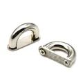 D-Ring Schnallen Taschenverbinder 2 Stück für Lederhandwerk – Farbe Silber