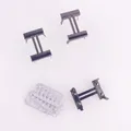 Dekorative Schnallen 30x20mm für Geldbörsen und Handtaschen 10 Stück – Farbe gunmetal