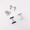 Dekorative Schnallen 30x20mm für Geldbörsen und Handtaschen 10 Stück – Farbe chrome