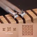 Diamant Radial Leder Prägewerkzeug Edelstahl 12 x 12 mm Stempel – 1