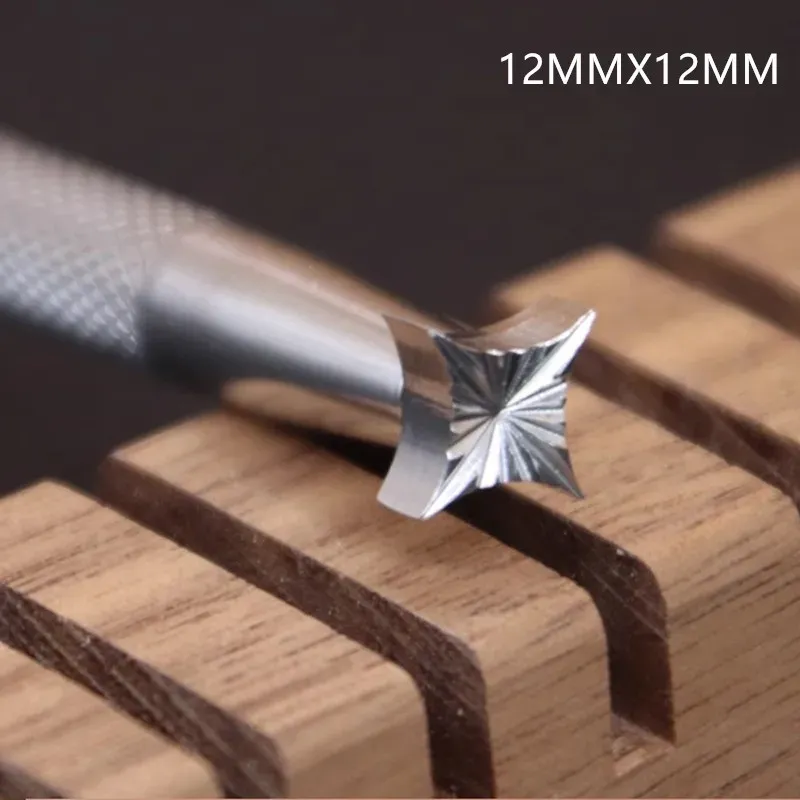 Diamant Radial Leder Prägewerkzeug Edelstahl 12 x 12 mm Stempel