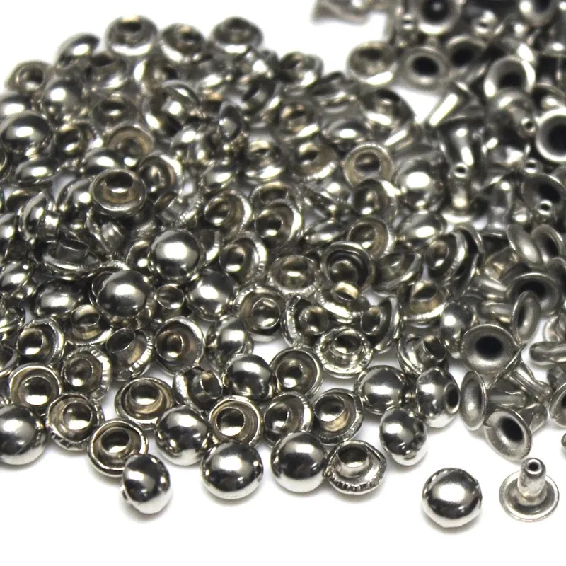 Dome Cap Nieten Rund 4 bis 10 mm für Leder Tasche Gürtel Kleidung Schuhe