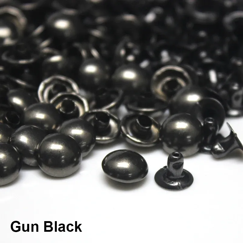 Dome Cap Nieten Rund 4 bis 10 mm für Leder Tasche Gürtel Kleidung Schuhe