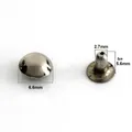 Dome Cap Nieten Rund 4 bis 10 mm für Leder Tasche Gürtel Kleidung Schuhe – Farbe D-7mm