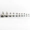 Dome Cap Nieten Rund 4 bis 10 mm für Leder Tasche Gürtel Kleidung Schuhe – 3