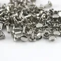 Doppel Kappe Nieten 6mm bis 8mm für Lederhandwerk und Kragen 100 Sets – 6