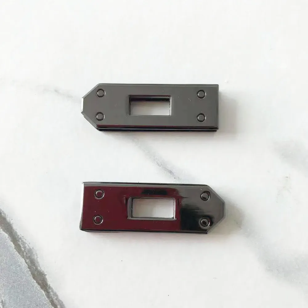 Drehverschluss Schloss Schnalle 45mm für Handtaschen 7 Stück