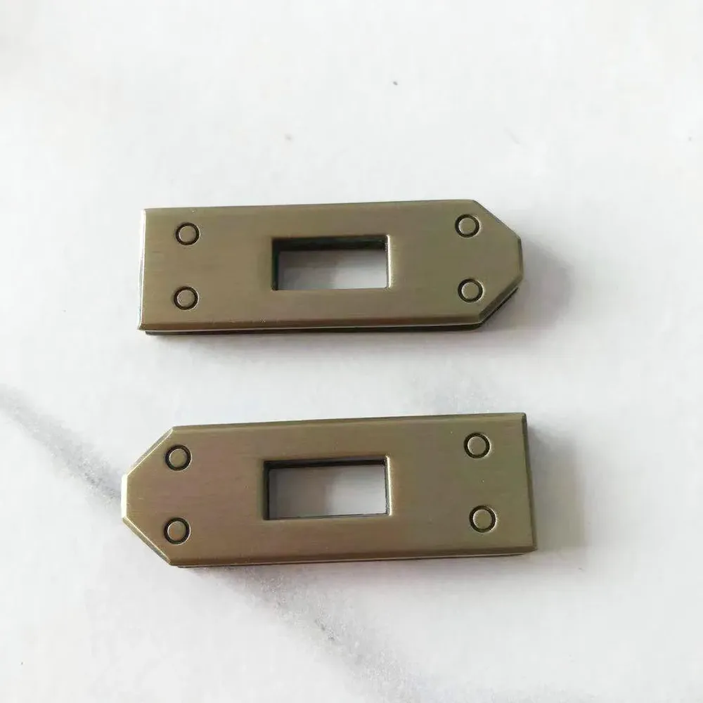 Drehverschluss Schloss Schnalle 45mm für Handtaschen 7 Stück