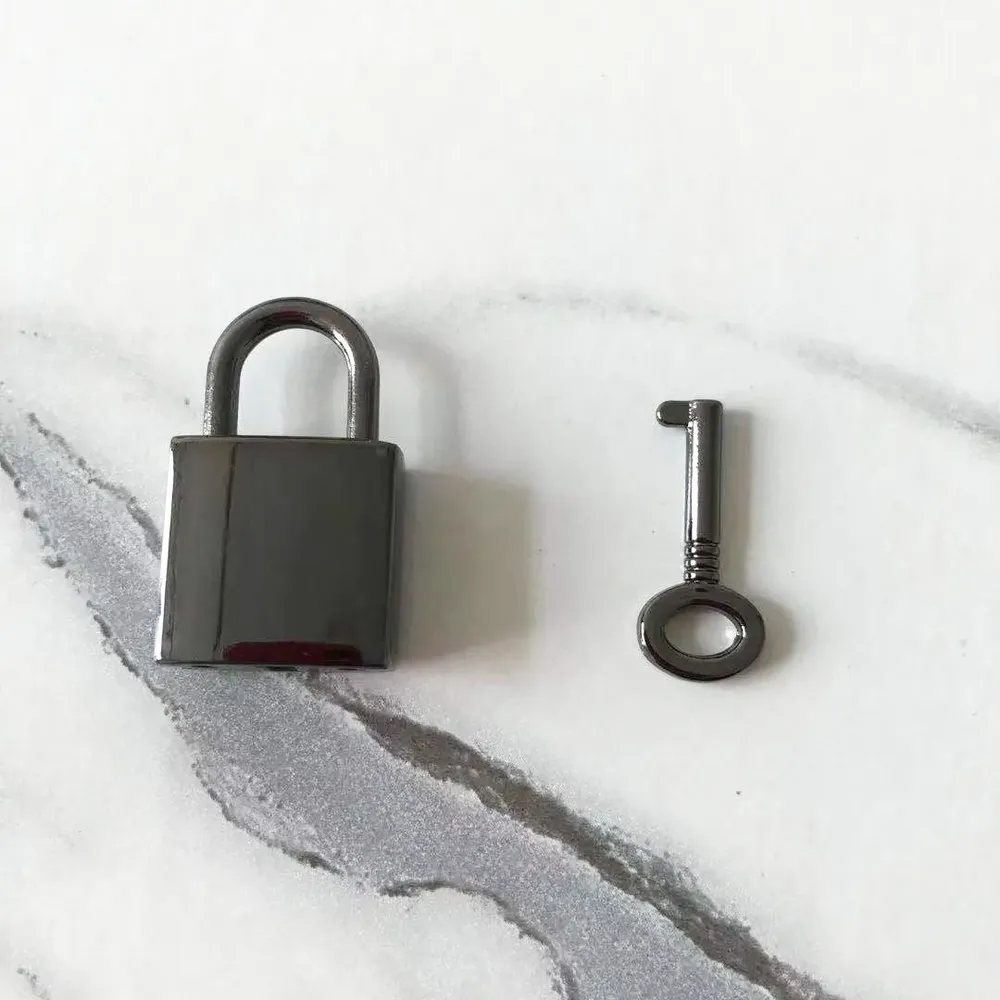 Drehverschluss Schloss Schnalle 45mm für Handtaschen 7 Stück