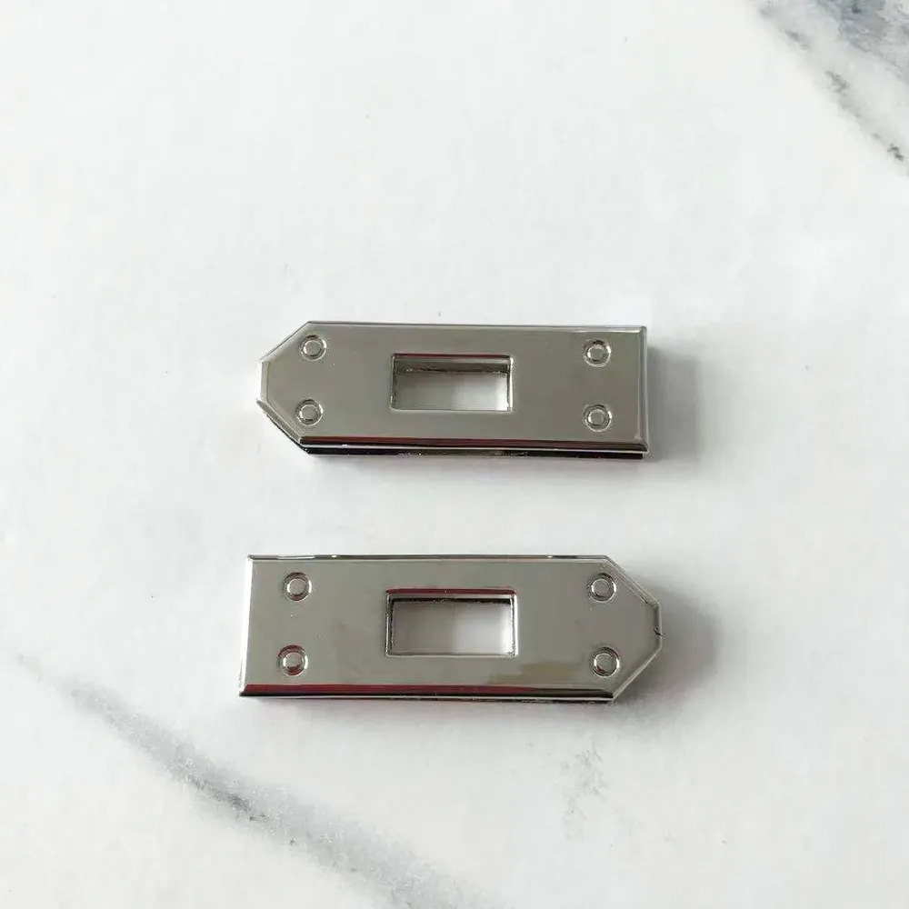 Drehverschluss Schloss Schnalle 45mm für Handtaschen 7 Stück