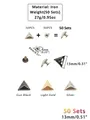 Dreieck Nieten 10mm bis 15mm für Gürtel und Taschen 50 Sets – 5