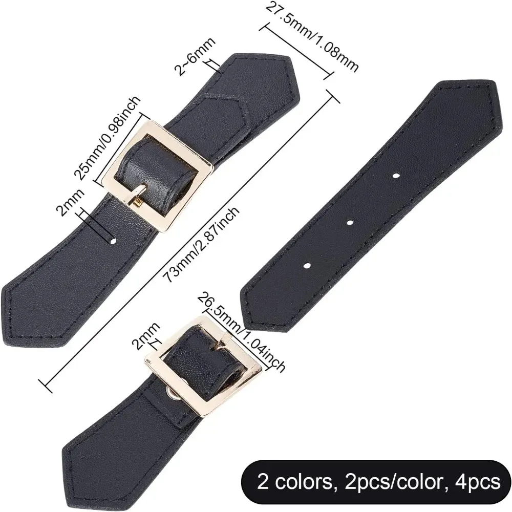 Druckknopf Leder PU 4 Sets zum Aufnähen für Jacken Taschen Reisetaschen
