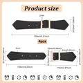 Druckknopf Leder PU 4 Sets zum Aufnähen für Jacken Taschen Reisetaschen – Farbe AECH04-00426