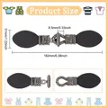Druckknopf Leder PU 4 Sets zum Aufnähen für Jacken Taschen Reisetaschen – Farbe AECH04-00409